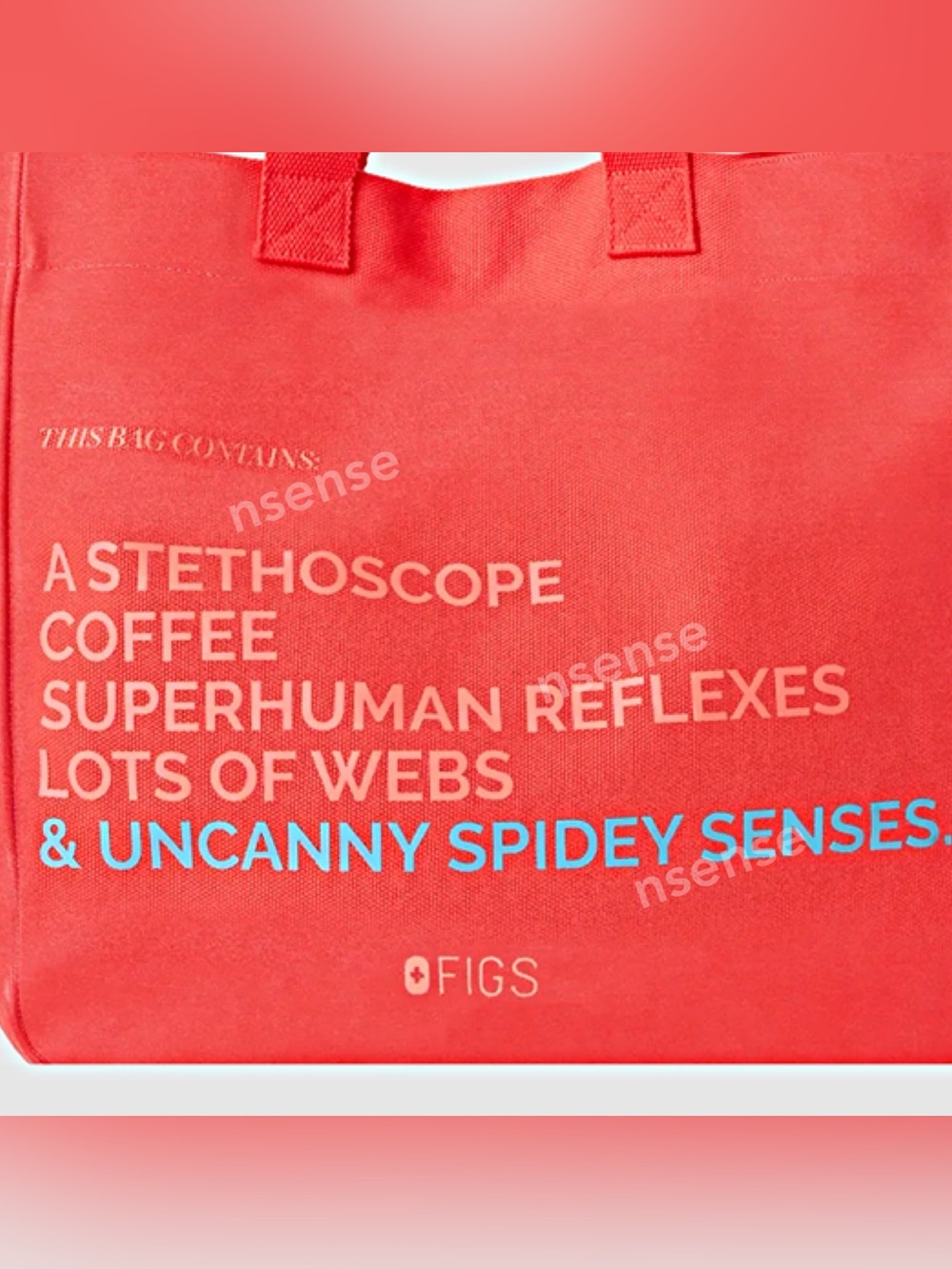 FIGS Spider-Man Detachable Strap Tote - Picture 5 of 5
